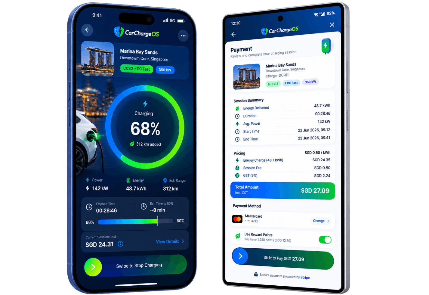 Branded EV owner apps on iPhone and Android